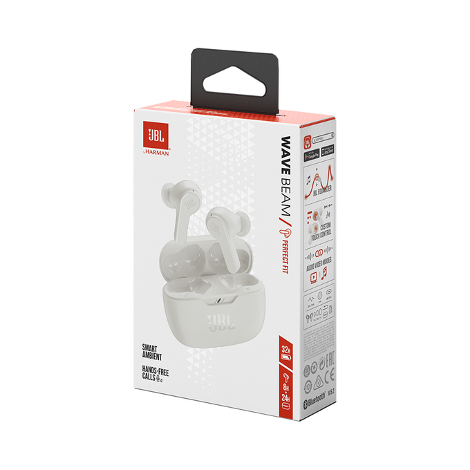 JBL Wave Beam - White - True wireless earbuds - Detailshot 15 image number null