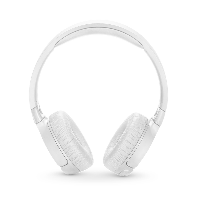 JBL Tune 600BTNC - White - Wireless, on-ear, active noise-cancelling headphones. - Front image number null