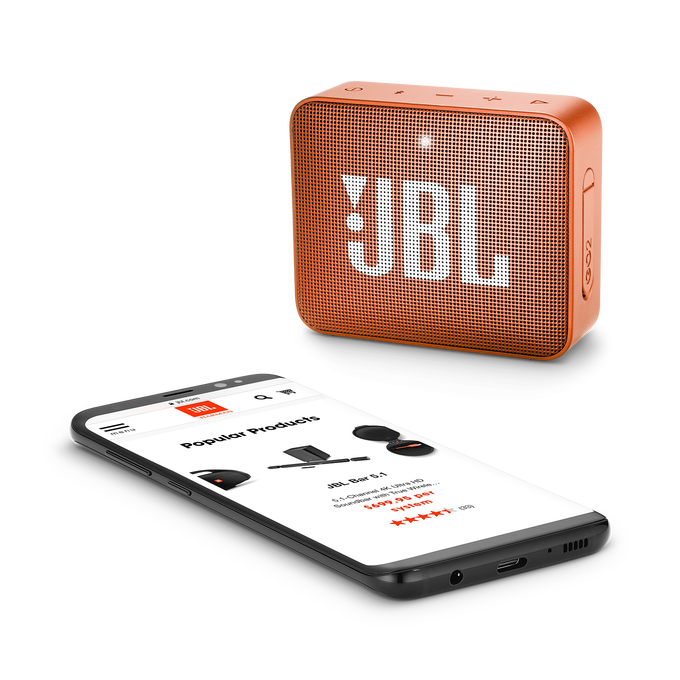 JBL Go 2 - Coral Orange - Portable Bluetooth speaker - Detailshot 3 image number null