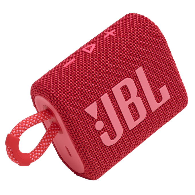 JBL Go 3 - Red - Portable Waterproof Speaker - Detailshot 1 image number null