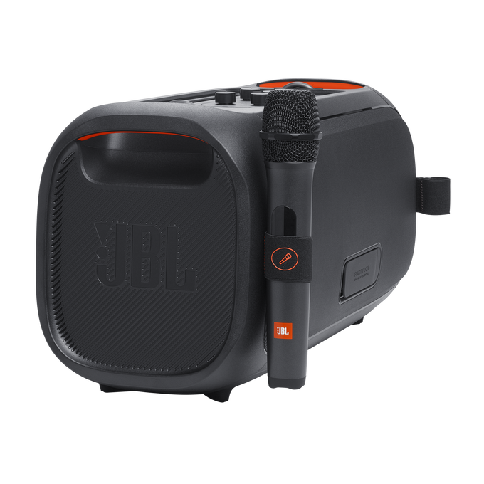 Enceinte Portable JBL PartyBox On-The-Go 2 - Bluetooth, Micro Sans Fil, Lumières, 15h Autonomie, IPX4