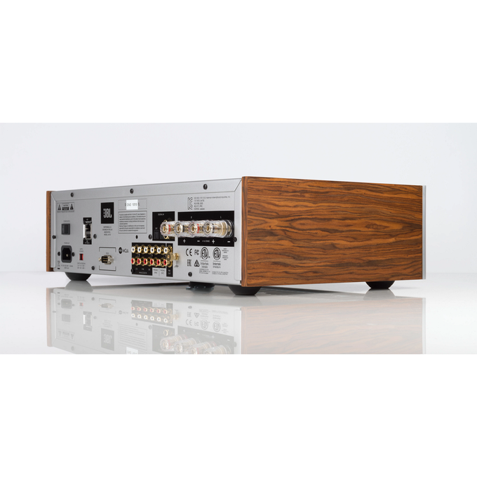 JBL SA750 - Teak - Streaming Integrated Stereo Amplifier – Anniversary Edition - Detailshot 2 image number null