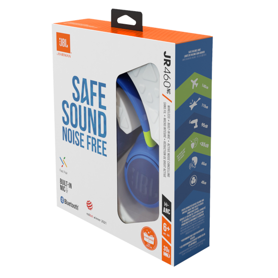 JBL JR460NC Draadloze Koptelefoon Met Active Noise Cancelling, Met JBL Safe Sound Ontworpen Voor Kinderen In Roze