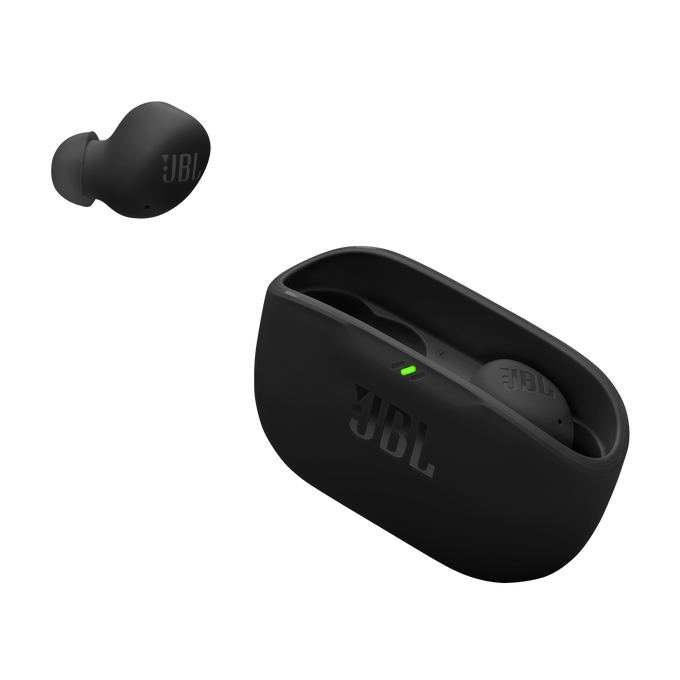 JBL Wave Buds, draadloze in ear oordopjes met IP54 en IPX2 waterdichtheid, krachtige bas en batterijduur van 32 uur, in zwart